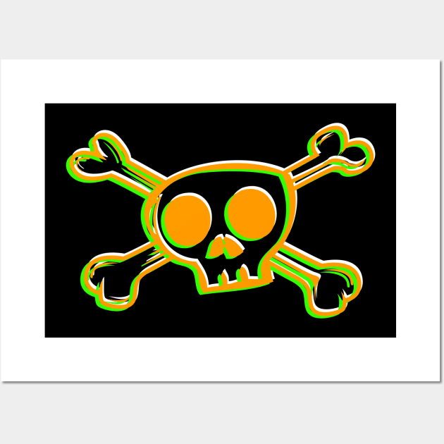 skull and bones Wall Art by miniBOB